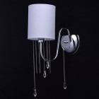 Applique murale chromée elegance 1 ampoule 25 cm
