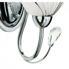 Applique murale chromée megapolis 1 ampoule 25 cm