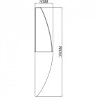 Applique murale chromée techno 1 ampoule 8 cm