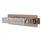 Applique murale cuivre crystal 1 ampoule 15 cm