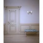 Applique murale dorée elegance 2 ampoules 26 cm