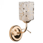 Applique murale dorée megapolis 1 ampoule 18 cm