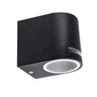 Applique murale extérieure noire aluminium - gu10