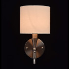 Applique murale grise elegance 1 ampoule 26 cm