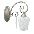 Applique murale grise megapolis 1 ampoule 25 cm