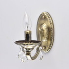 Applique murale laiton classic 1 ampoule 22 cm