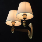 Applique murale laiton neoclassic 2 ampoules 22 cm