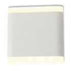 Applique murale led 6w 115mm carré ip54 - couleur - blanc chaud 3000°k, finition - blanc