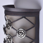 Applique murale marron country 1 ampoule 10 cm