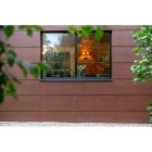 Applique murale marron country 2 ampoules 24 cm