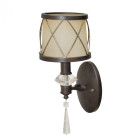 Applique murale marron elegance 1 ampoule 18 cm