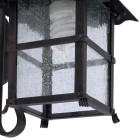 Applique persefone, aluminium et verre, marron