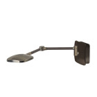 Applique queen, acier patiné et aluminium marron vieilli