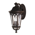 Applique regent court, noyer, 3 ampoules
