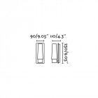 Applique salle de bains chrome doka 1 ampoule