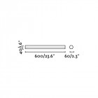 Applique salle de bains chrome edge h4