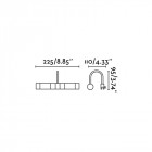 Applique salle de bains nickel mat relax 2 ampoules