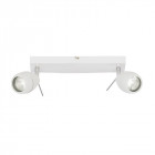 Applique travis, blanc et verre, 2 ampoules