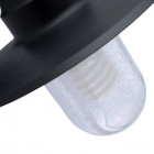 Applique triton, aluminium et verre, noir