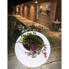 Pot de fleurs rond sphérique lumineux xxl dolce vita 300l - Transparent