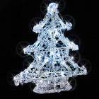 Arbre acrylique 16 led blanches h:25cm