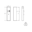 Armoire à fusils MONTERIA ouverture par clavier à code 10 fusils - 13287