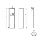 Armoire à fusils MONTERIA ouverture parclavier à code 5 fusils - 13286