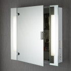 Armoire lumineuse salle de bain, verre miroir et prise rasoir