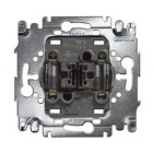 Arnould initia 69002 Double Interrupteur Va et Vient Blanc complet Neuf 10A