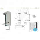 Arrêt au pied / Cale-porte pour porte lourde de 60 Kg maximum Blanc CG99513