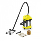 Aspirateur karcher wd3 premium 1400w  polyvalent eau et poussière cuve inox 17l
