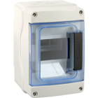 Coffret étanche IP65 nu 4 Modules Entrées Souples - EUROHM - 19101