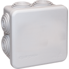 Boîte de dérivation 80x80x45 Sum'ohm étanche 7 entrées Gris IP55/IK07 - EUROHM - 50003