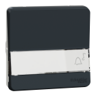 Mureva Styl - Bouton poussoir porte-etiquette - composable - IP55 - IK08 - gris - SCHNEIDER ELECTRIC - MUR34029