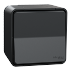 Mureva Styl - Bouton poussoir - saillie - IP55 - IK08 - connexion auto - gris - SCHNEIDER ELECTRIC - MUR35026