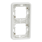 Mureva Styl - Cadre 2 postes vertical - encastré - IP55 - IK08 - blanc - SCHNEIDER ELECTRIC - MUR39151