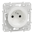 Odace - prise de courant 2P+T - blanc - 4 connexions rapides par pôle - SCHNEIDER ELECTRIC - S520049