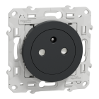 Odace - prise de courant 2P+T affleurante - anthracite - connexion rapide - SCHNEIDER ELECTRIC - S540052