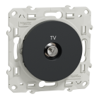 Odace - prise TV simple - anthracite - fixation par vis - SCHNEIDER ELECTRIC - S540445