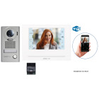 Kit vidéo JO wifi, platine zamak saillie, moniteur écran 7' tactile & alimentation - AIPHONE - JOS1VW