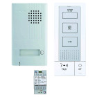 Kit audio 2 fils intégral mains libres avec platine aluminium saillie & 1 poste intérieur - AIPHONE - DBS1AP