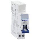 Disjoncteur 1P+N 25A courbe C connexion automatique 4,5kA N - EUROHM - 20321