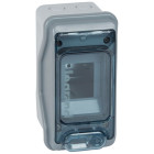 Coffret étanche Plexo³ 2+1 modules IP65 IK09 - Gris - LEGRAND - 1902