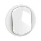 Enjoliveur pour interrupteur et ou va-et-vient avec porte-étiquette Céliane + 2 étiquettes - Blanc - LEGRAND - CB5001