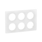 Plaque de finition Céliane 2x3 postes - Blanc Emaillé - LEGRAND - CP0010