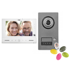 Kit portier vidéo Note 2, platine avec 1 bouton-poussoir et moniteur 7 pouces - URMET YOKIS - 1723/71