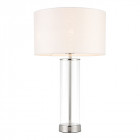 Lampe lessina, nickel brillant, avec abat-jour