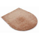 Tapis de salle de bain carmen beige housse pour abattant wc 47 x 50 cm
