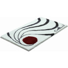 Tapis de salle de bain colani 18 blanc 70 x 120 cm