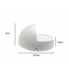 Applique murale led b22 7w ip44 blanc - couleur eclairage : blanc neutre 4000k - 5500k